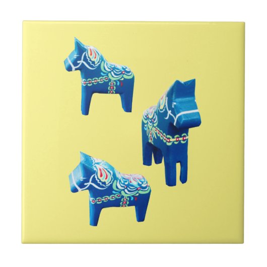 Zweedse Tegel voor paarden Tegeltje (Voorkant)