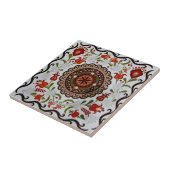 zweedse tegels  bloempatroon tegeltje (Zijkant)