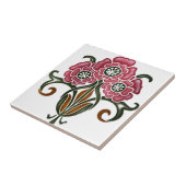 zweedse tegels modern bloempatroon tegeltje (Zijkant)