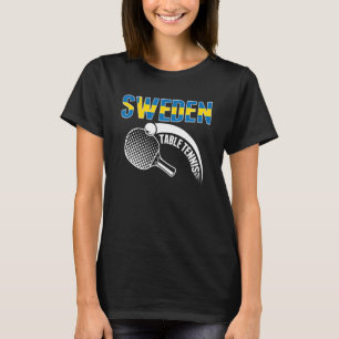 Zweedse Tennis Lovers - steun Zweedse pingelt T-shirt