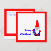 Zweedse Tomten Feestdagenkaart (Voorkant / Achterkant)