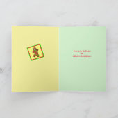 Zweedse Tomten of Elf Gingerbread Baker Kerstmis Kaart (Binnen)