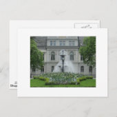 Zweedse tuin/fontein briefkaart (Voorkant / Achterkant)