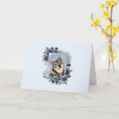 Zweedse Vallhund Kaart (Gele Bloem)
