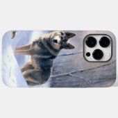 Zweedse Vallhund Laat het Sneeuwen Kerstmis Case-Mate iPhone Case (Achterkant (horizontaal))