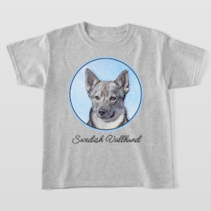 Zweedse Vallhund Schilderij - Mooie Originele Hond T-shirt