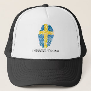 Zweedse vingerafdrukvlag trucker pet