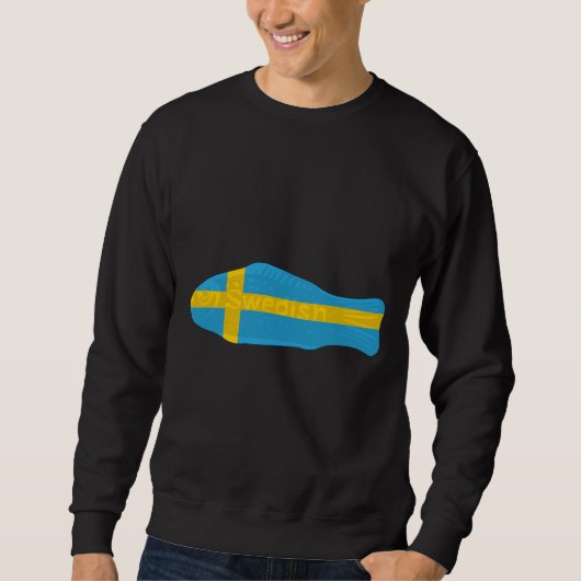 Zweedse vis onder Zweedse vlag Trui (Voorkant)