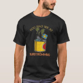 Zweedse visspecialiteit Surstromming puke fi T-shirt (Voorkant)