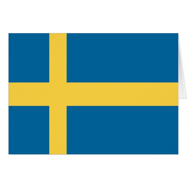 Zweedse vlag (Voorkant Horizontaal)