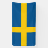 Zweedse vlag aangepaste banner voor fans (Verticaal)