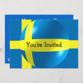 Zweedse vlag Alle voorvallen Kaart (Voorkant / Achterkant)