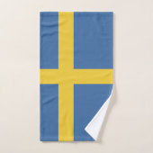 Zweedse vlag bad handdoek (Handdoek)