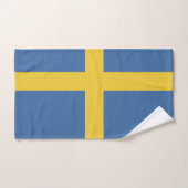 Zweedse vlag bad handdoek (Handdoek)