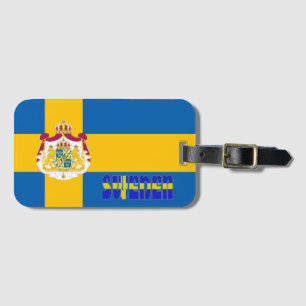 Zweedse vlag bagagelabel