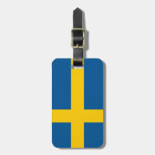 Zweedse vlag bagagelabel (Voorkant verticaal)