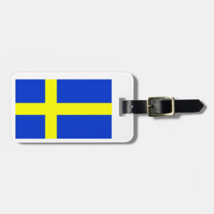 Zweedse vlag bagagelabel