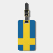 zweedse vlag bagagelabel (Voorkant verticaal)