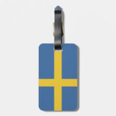 Zweedse vlag bagagelabel (Achterkant verticaal)