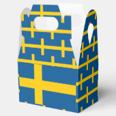 Zweedse vlag bedankdoosjes (Geopend)