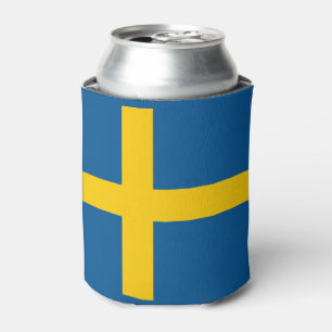 Zweedse vlag blikjeskoeler