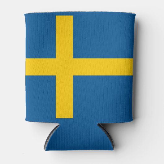 Zweedse vlag blikjeskoeler (Voorkant)