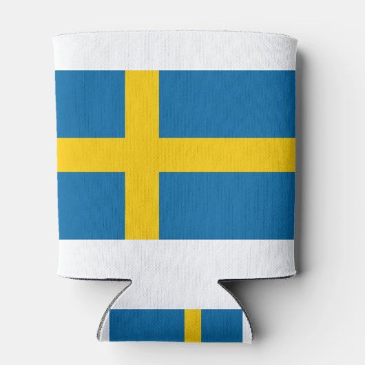 Zweedse vlag blikjeskoeler (Achterkant)