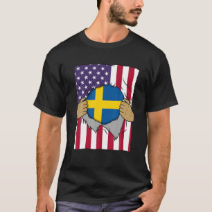 Zweedse vlag Bloed binnen mij Startprijs Zweedse s T-shirt