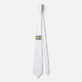 Zweedse vlag borstelslag, nationale vlag stropdas (Voorkant)