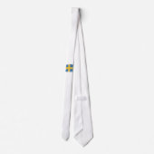 Zweedse vlag borstelslag, nationale vlag stropdas (Achterkant)
