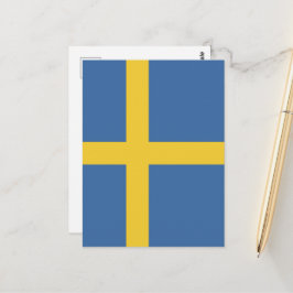Zweedse vlag briefkaart