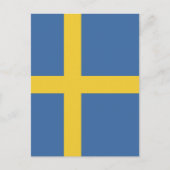 Zweedse vlag briefkaart (Voorkant)