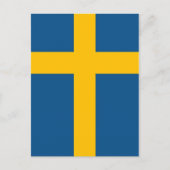 Zweedse vlag briefkaart (Voorkant)