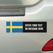 Zweedse vlag bumpersticker (Op auto)