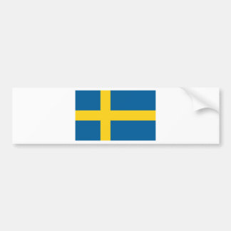 Zweedse vlag bumpersticker