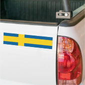 zweedse vlag bumpersticker (Op Truck)