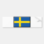 Zweedse vlag bumpersticker (Voorkant)