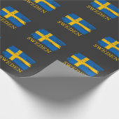 Zweedse vlag cadeaupapier (Hoek)