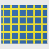 Zweedse vlag cadeaupapier (Vlak)