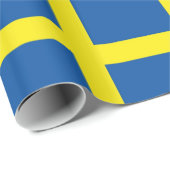 Zweedse vlag cadeaupapier (Rol Hoek)