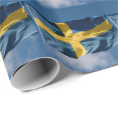 Zweedse vlag cadeaupapier (Rol Hoek)