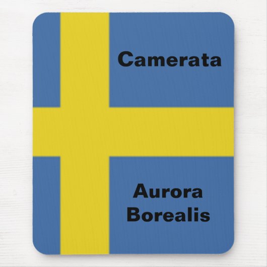 Zweedse vlag, Camerata Aurora Borealis Muismat (Voorkant)