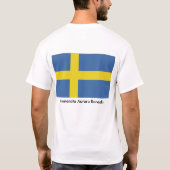 Zweedse vlag, Camerata Aurora Borealis T-shirt (Achterkant)