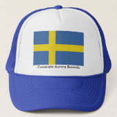 Zweedse vlag, Camerata Aurora Borealis Trucker Pet (Voorkant)