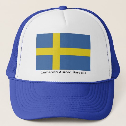 Zweedse vlag, Camerata Aurora Borealis Trucker Pet (Voorkant)