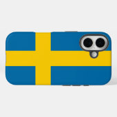 Zweedse vlag Case-Mate iPhone case (Achterkant (horizontaal))