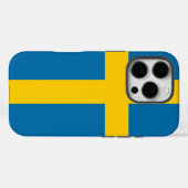 Zweedse vlag Case-Mate iPhone case (Achterkant (horizontaal))