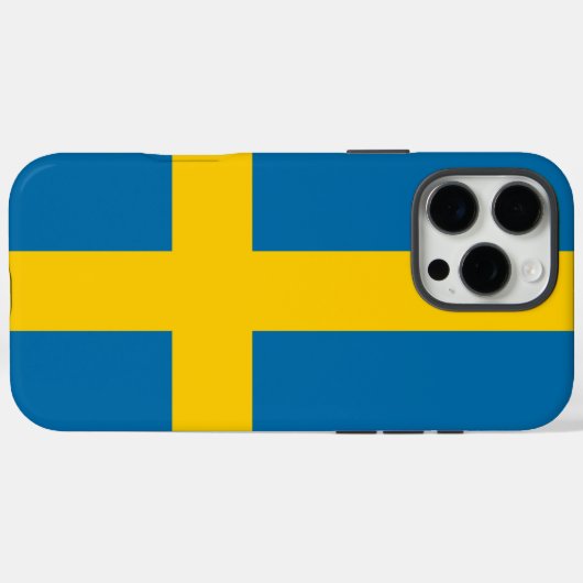 Zweedse vlag Case-Mate iPhone case (Achterkant (horizontaal))