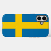 Zweedse vlag Case-Mate iPhone case (Achterkant (horizontaal))