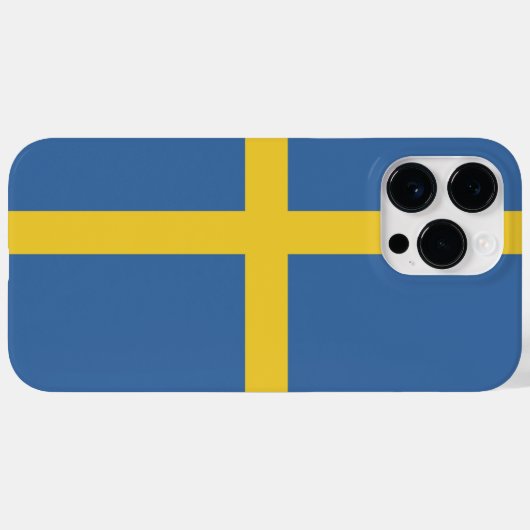 Zweedse vlag Case-Mate iPhone case (Achterkant (horizontaal))